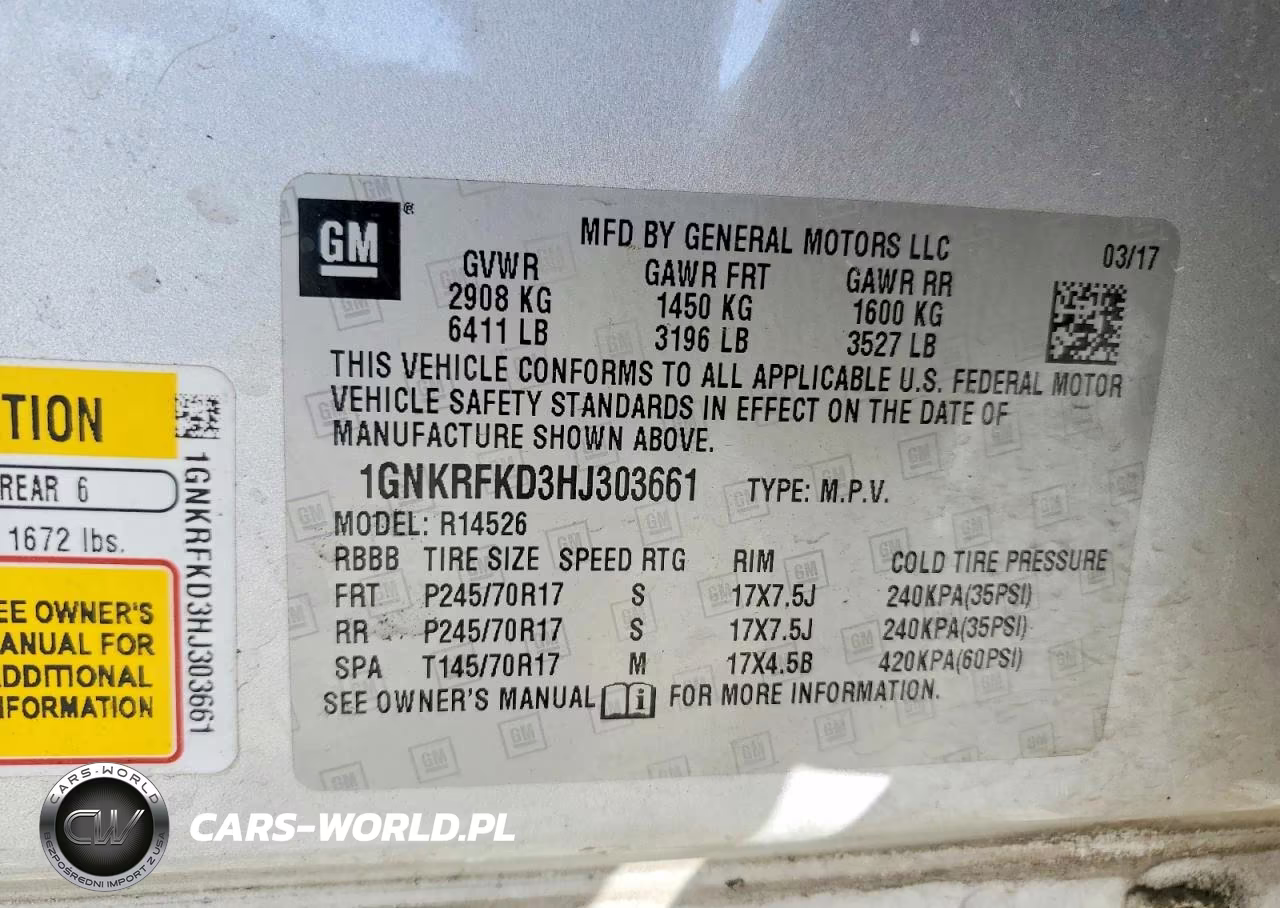 2017 Chevrolet Traverse Ls VIN:1GNKRFKD3HJ303661 - 13