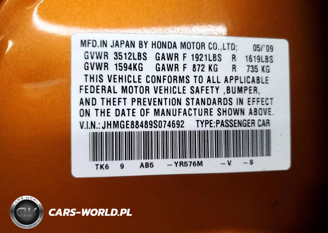2009 Honda Fit Sport VIN:JHMGE88489S074692 - 12