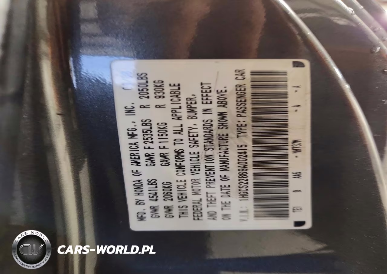 2009 Honda Accord Exl VIN:1HGCS22869A002415 - 12