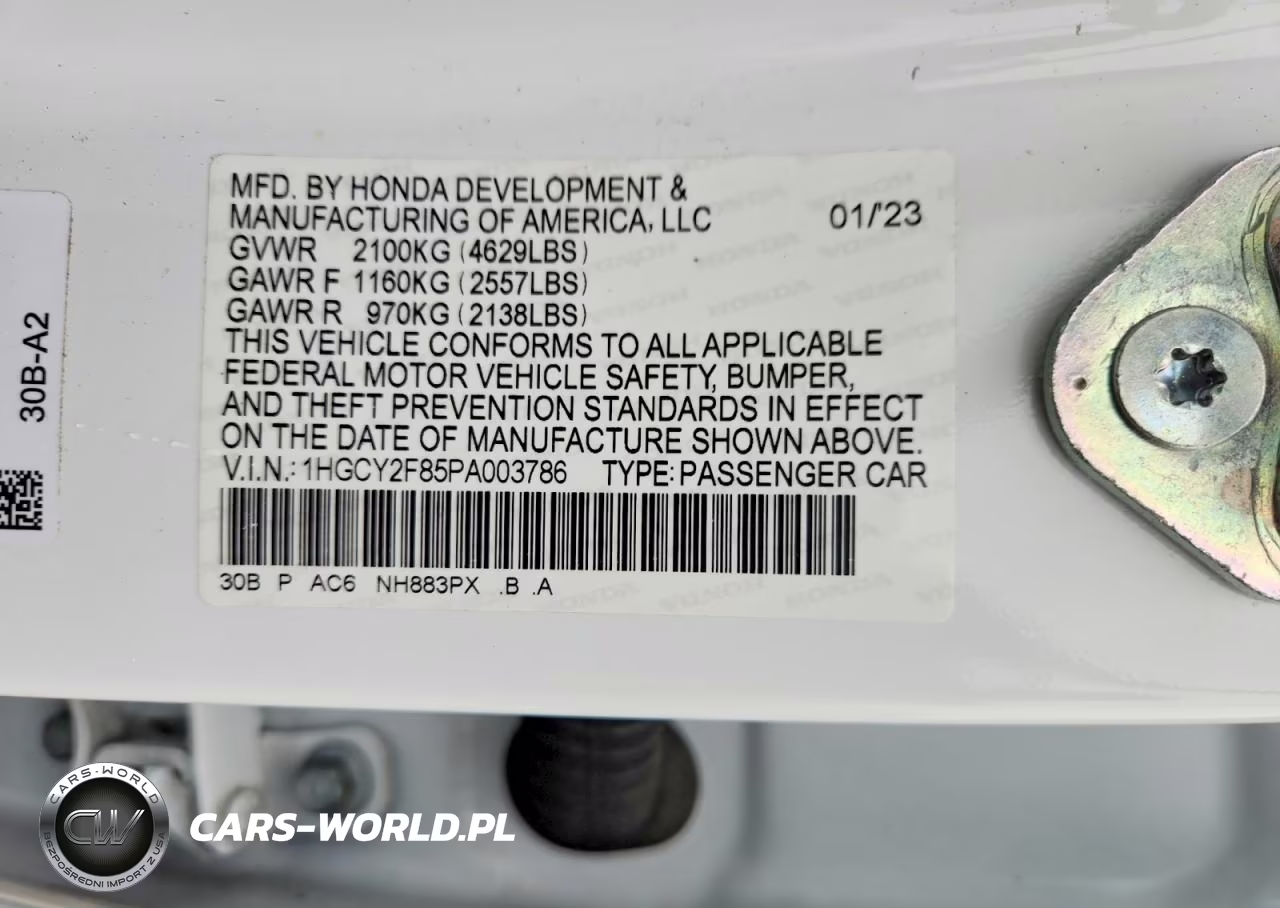 2023 Honda Accord Touring Hybrid VIN:1HGCY2F85PA003786 - 13