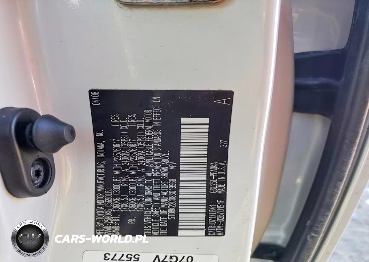 2008 Toyota Sienna Xle VIN:5TDBK22C08S019968 - 13