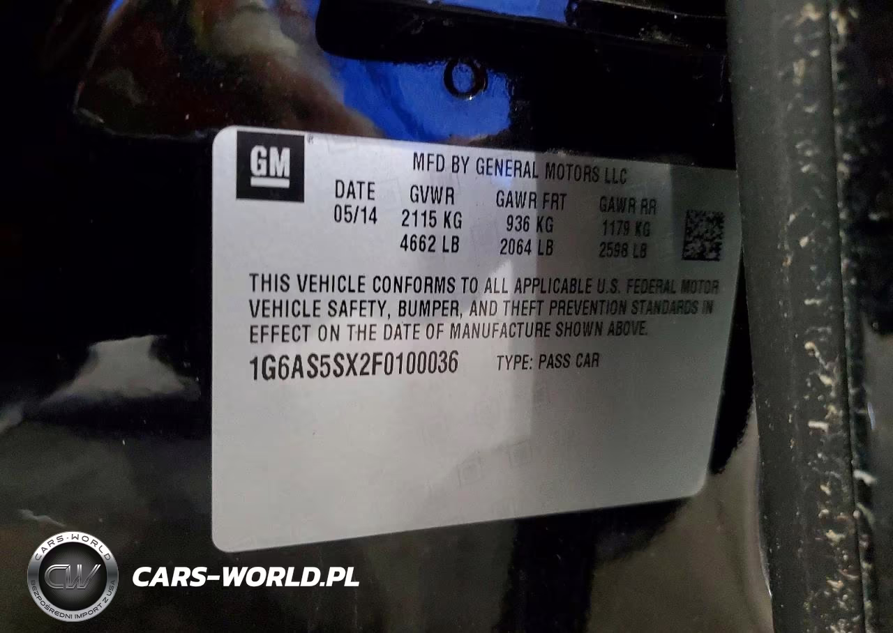 2015 Cadillac Cts Performance Collection VIN:1G6AS5SX2F0100036 - 13