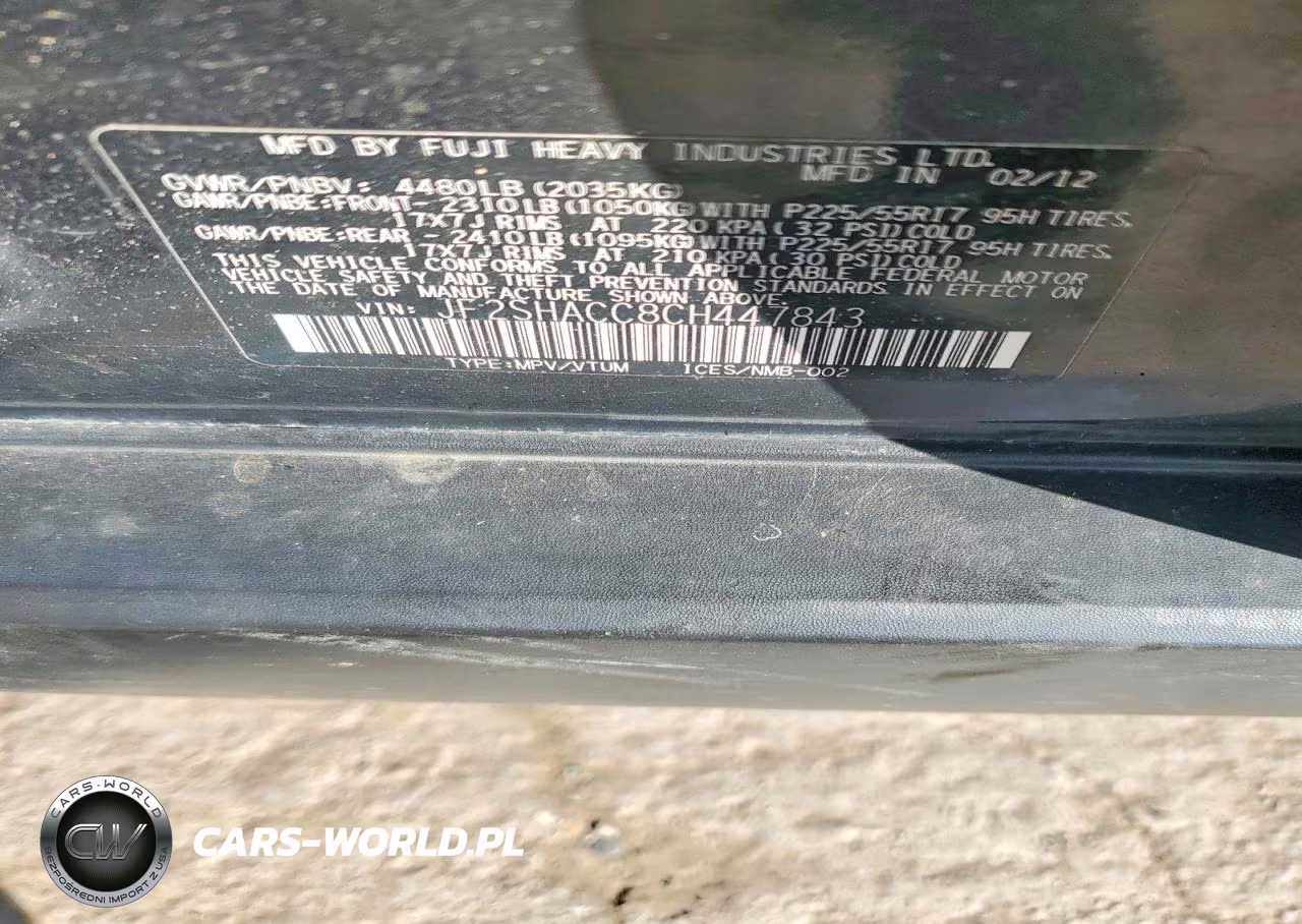 2012 Subaru Forester 2.5X Premium VIN:JF2SHACC8CH447843 - 13