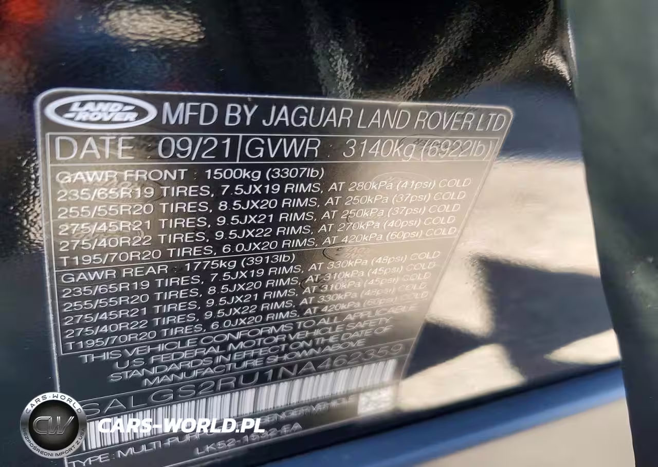 2022 Land Rover Range Rover Hse Westminster Edition VIN:SALGS2RU1NA462359 - 12