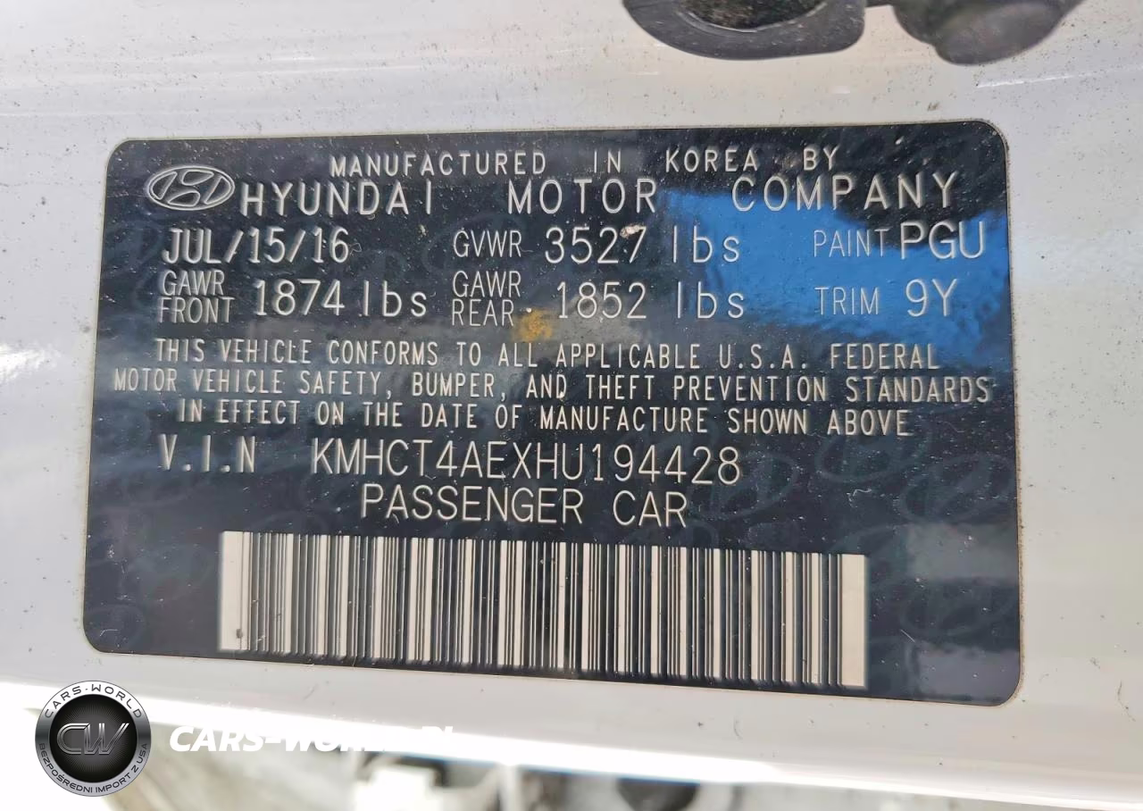 2017 Hyundai Accent Se VIN:KMHCT4AEXHU194428 - 13