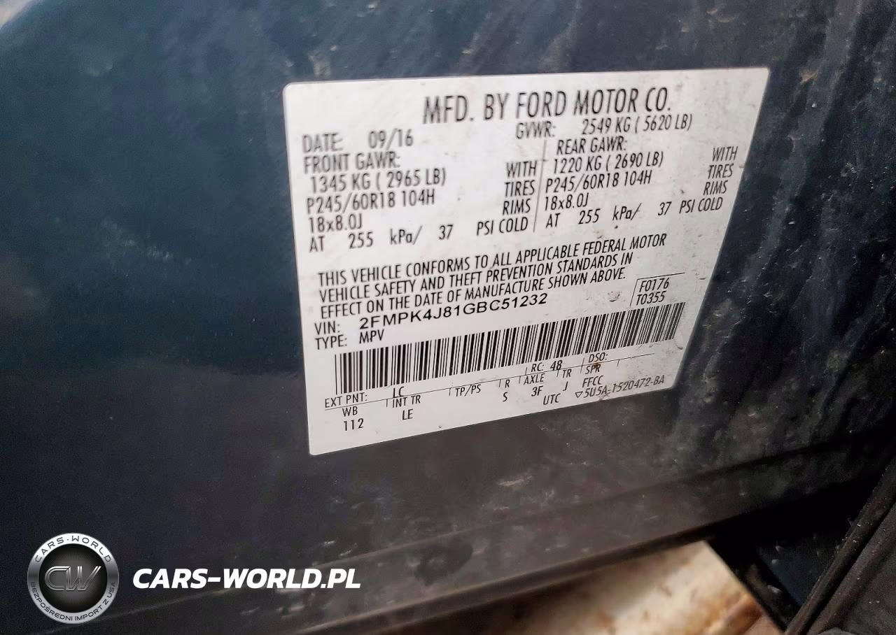 2016 Ford Edge Sel VIN:2FMPK4J81GBC51232 - 12