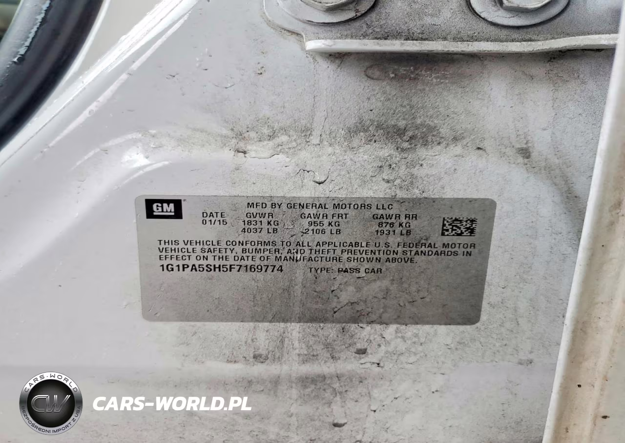 2015 Chev Cruze Ls VIN:1G1PA5SH5F7169774 - 12