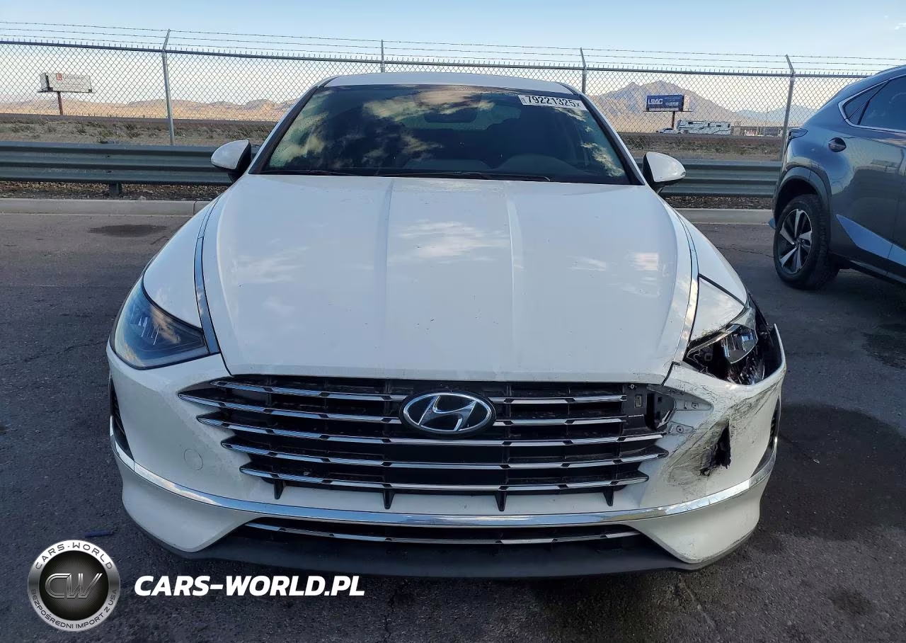 2022 Hyundai Sonata Hybrid Blue VIN:KMHL24JJ3NA048210 - 5