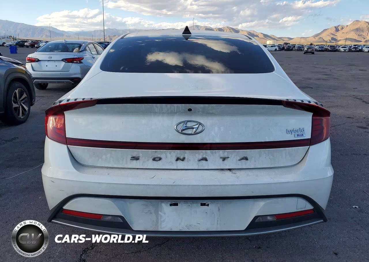 2022 Hyundai Sonata Hybrid Blue VIN:KMHL24JJ3NA048210 - 6