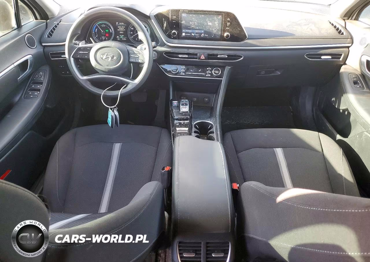 2022 Hyundai Sonata Hybrid Blue VIN:KMHL24JJ3NA048210 - 8