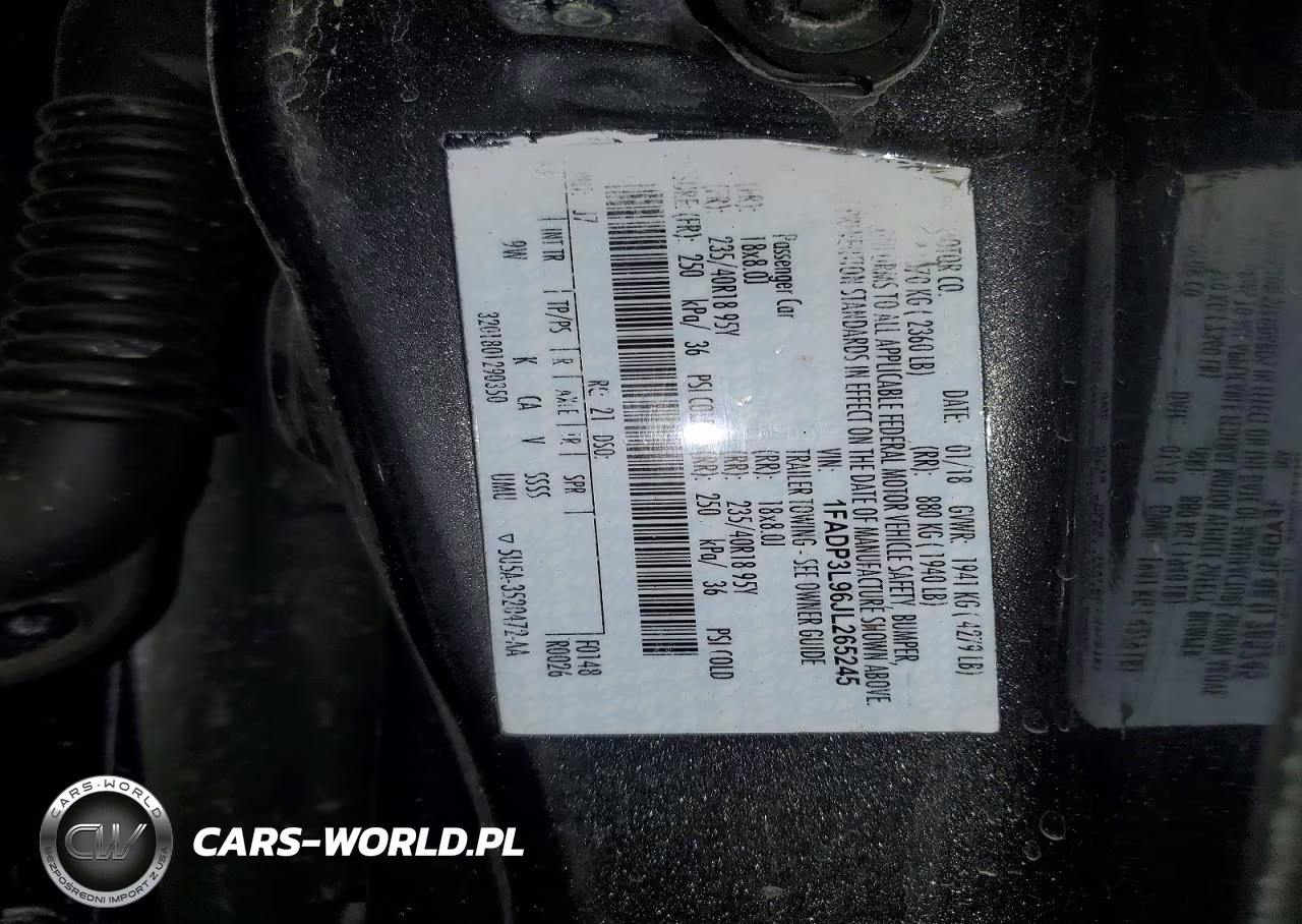 2018 Ford Focus St VIN:1FADP3L96JL265245 - 12