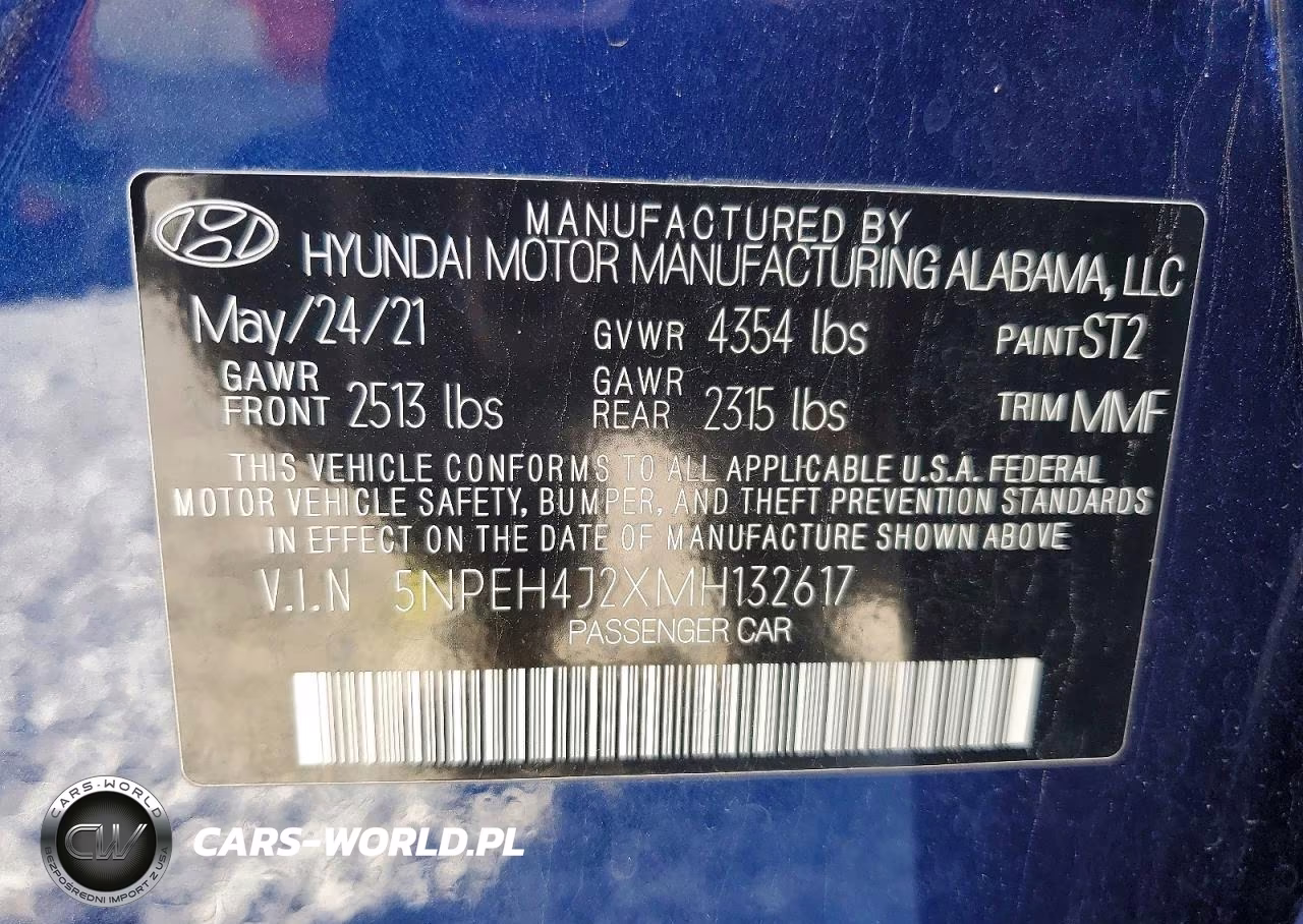 2021 Hyundai Sonata Limited VIN:5NPEH4J2XMH132617 - 12