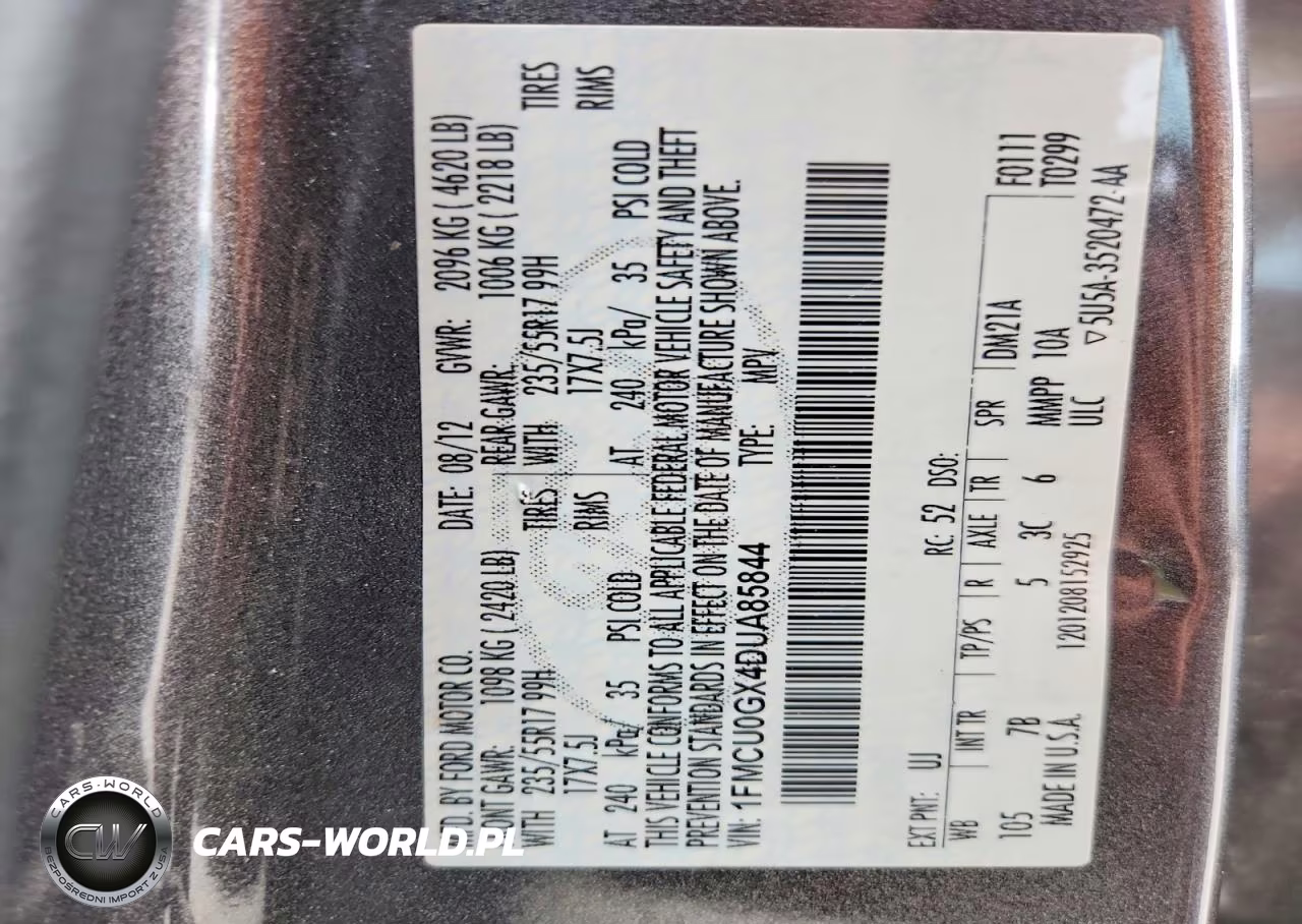 2013 Ford Escape Se VIN:1FMCU0GX4DUA85844 - 13