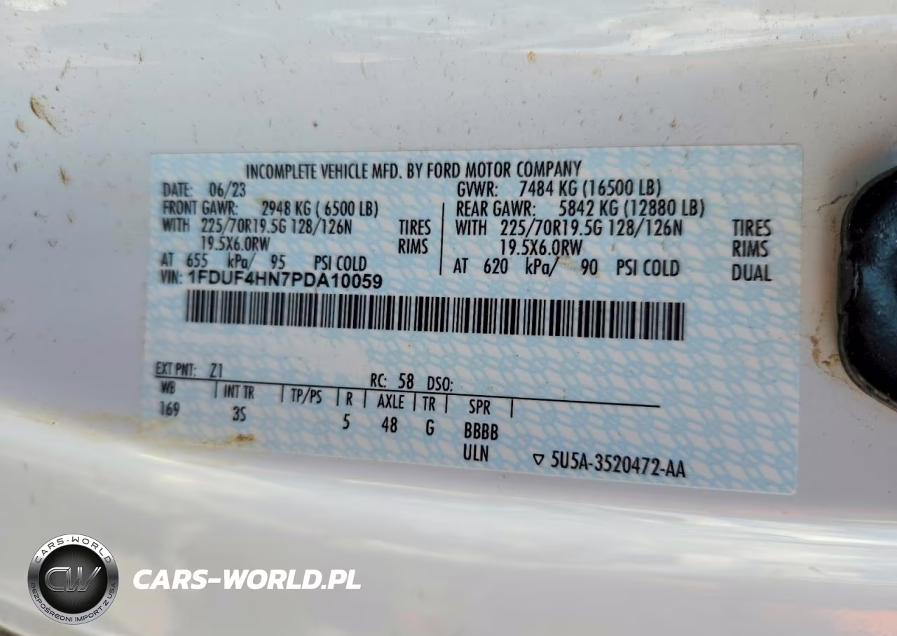 2023 Ford F450 Super Duty Flatbed Truck VIN:1FDUF4HN7PDA10059 - 12