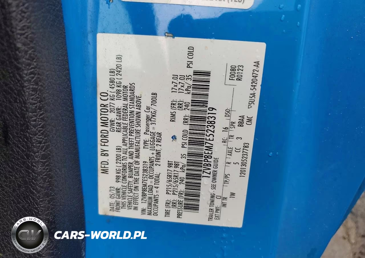2014 Ford Mustang VIN:1ZVBP8EM7E5238319 - 12