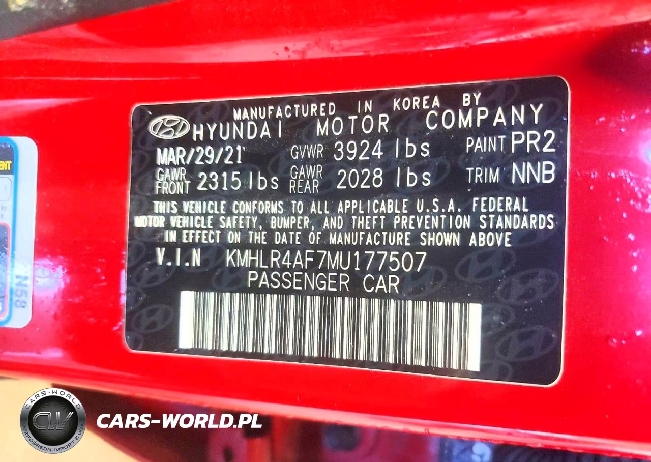 2021 Hyundai Elantra N Line VIN:KMHLR4AF7MU177507 - 12