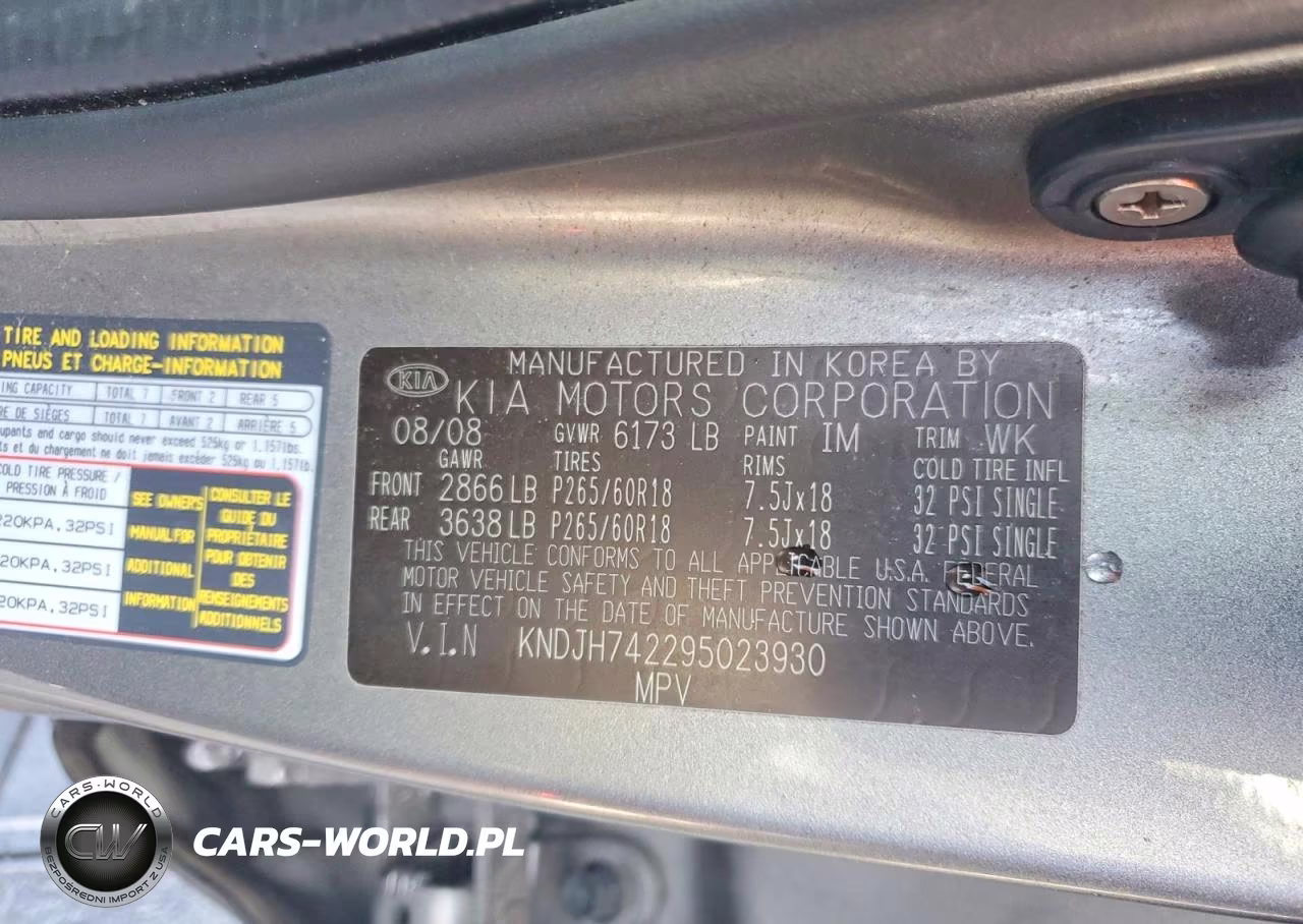2009 Kia Borrego Lx V8 VIN:KNDJH742295023930 - 12