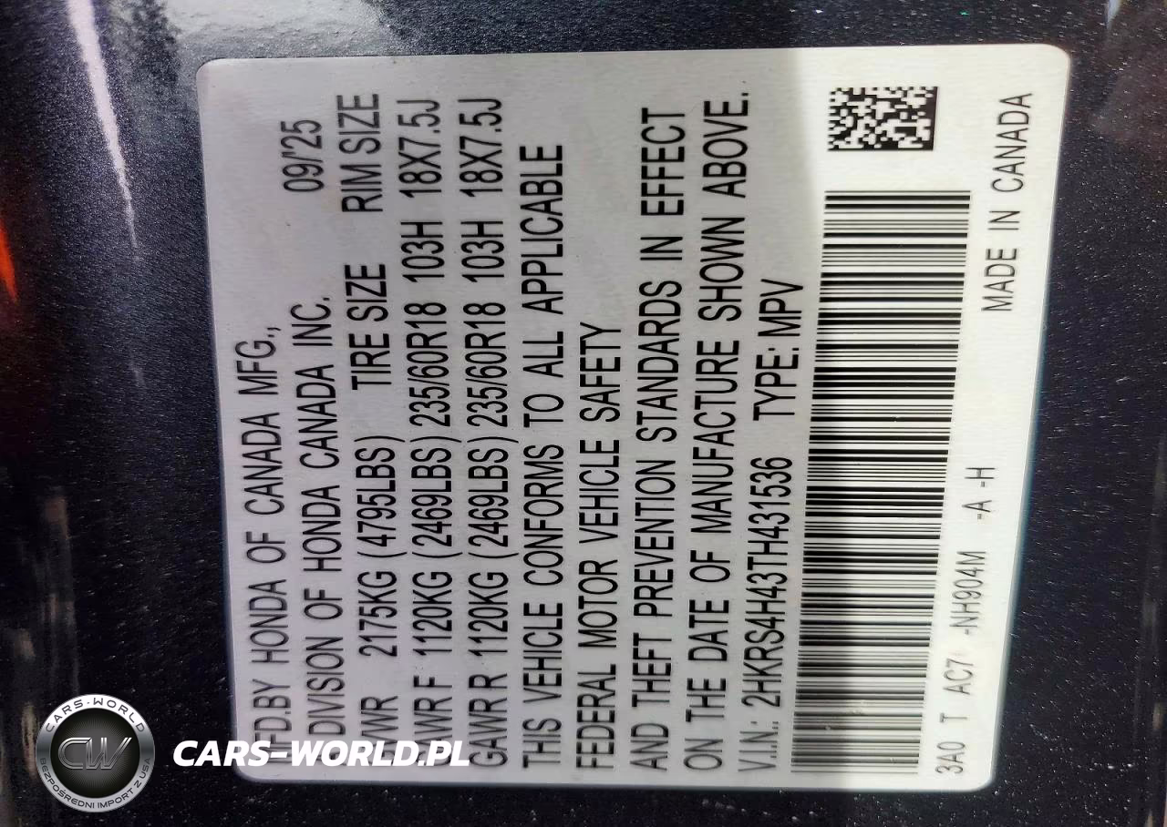 2026 Honda Cr-V Ex VIN:2HKRS4H43TH431536 - 13
