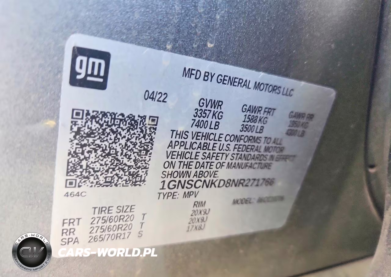 2022 Chevrolet Tahoe C1500 Lt VIN:1GNSCNKD8NR271766 - 12