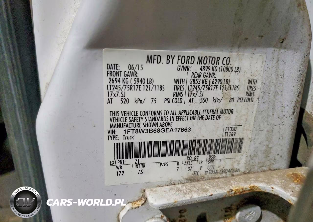 2016 Ford F350 Super Duty VIN:1FT8W3B68GEA17663 - 12