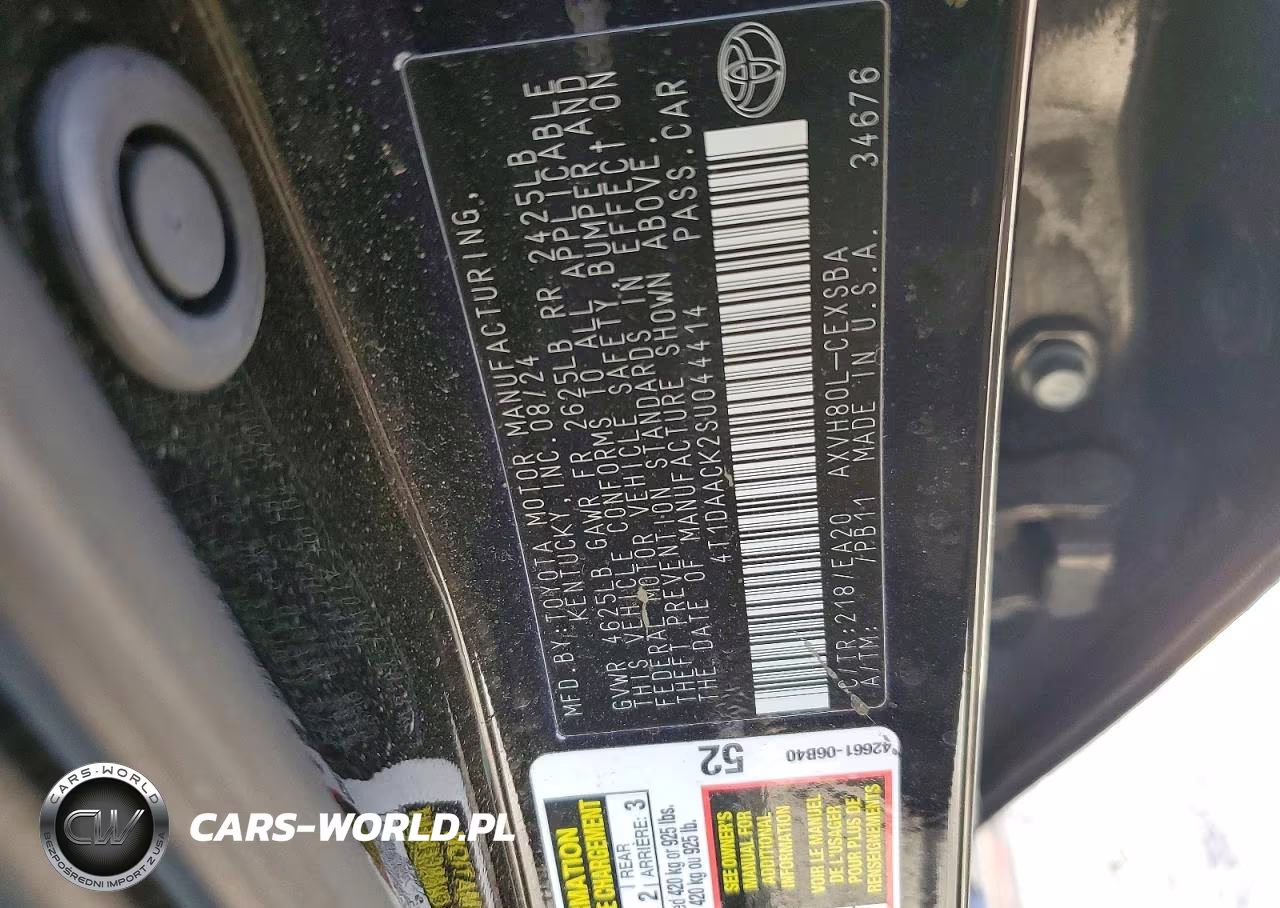 2025 Toyota Camry Se VIN:4T1DAACK2SU044414 - 13
