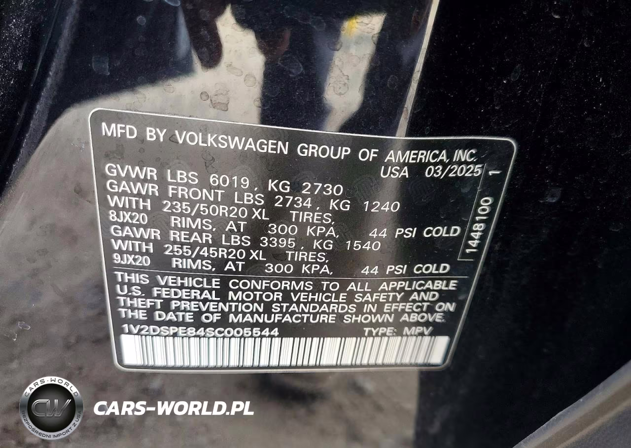 2025 Volkswagen Id.4 VIN:1V2DSPE84SC005544 - 14
