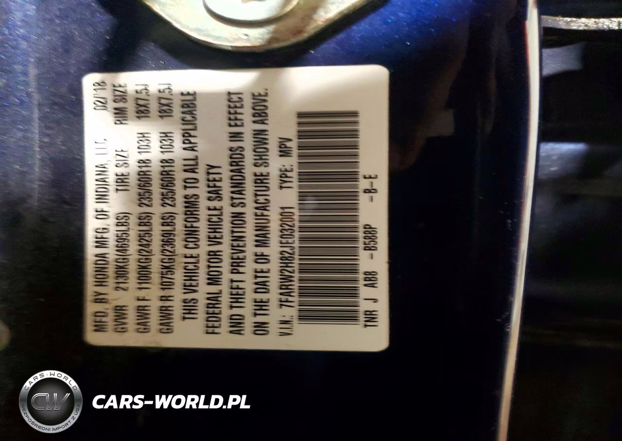 2018 Honda Cr-V Exl VIN:7FARW2H82JE032001 - 13