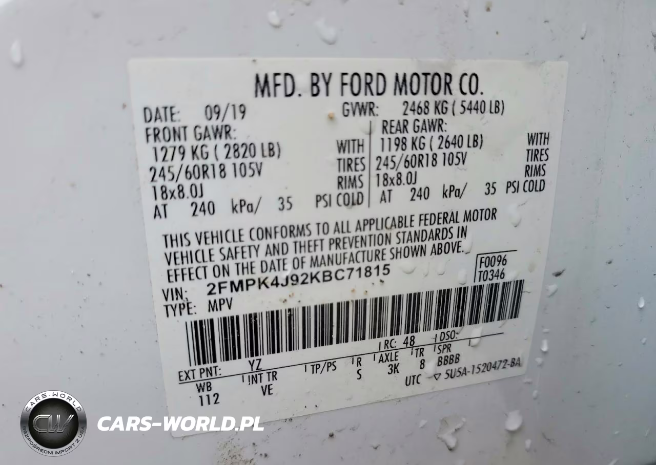 2019 Ford Edge Sel VIN:2FMPK4J92KBC71815 - 13