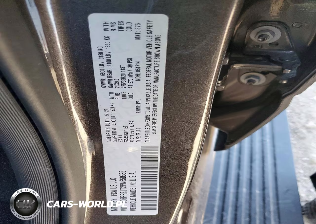2023 Ram 1500 Laramie VIN:1C6RREJT2PN650536 - 12