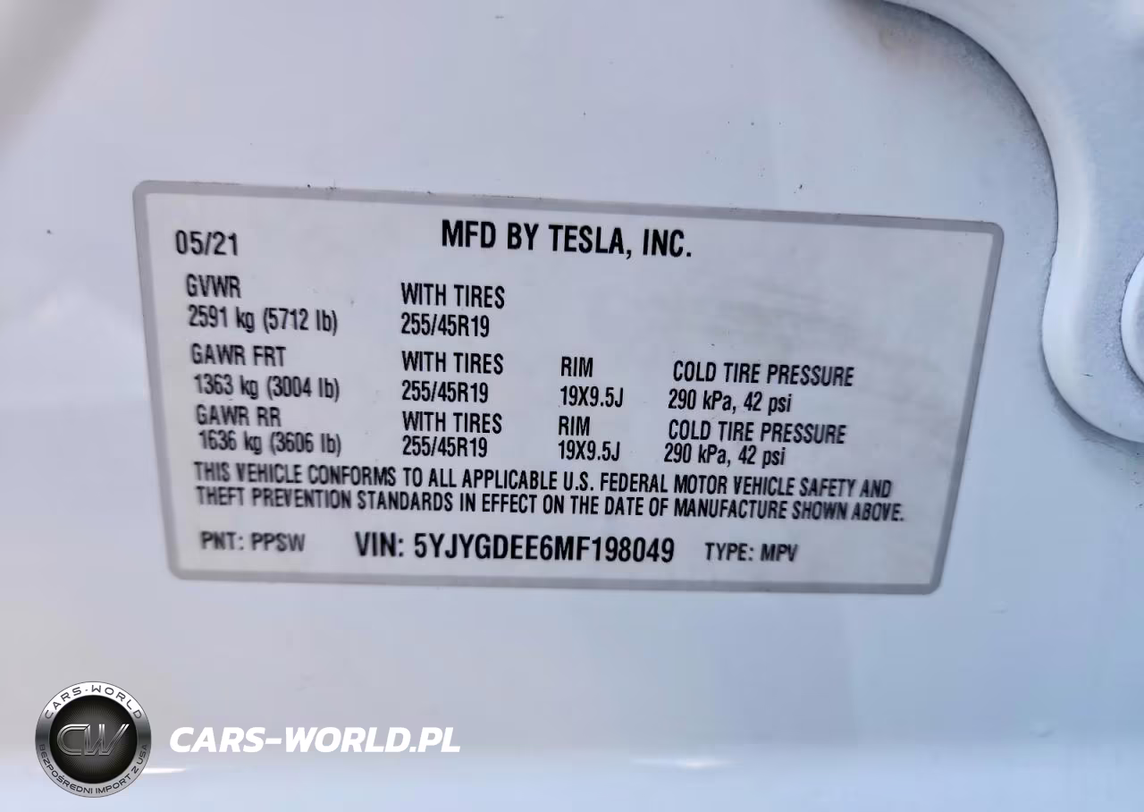2021 Tesla Model Y VIN:5YJYGDEE6MF198049 - 13
