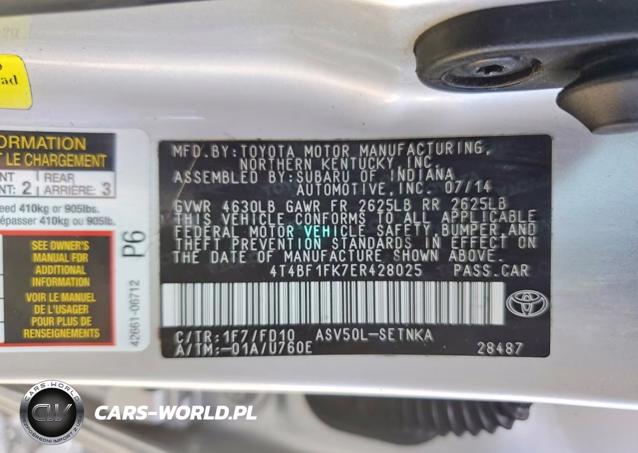 2014 Toyota Camry Le VIN:4T4BF1FK7ER428025 - 12