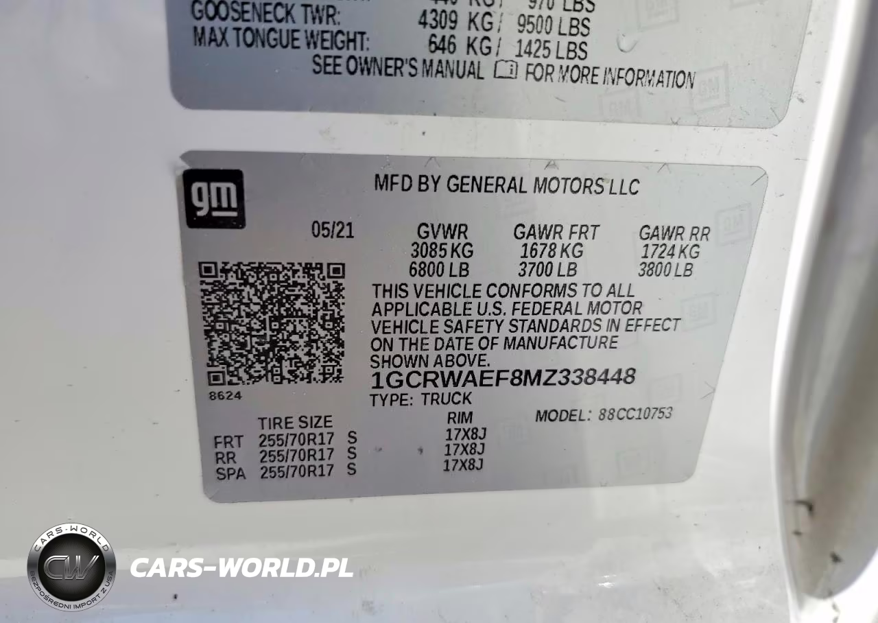 2021 Chevrolet Silverado C1500 VIN:1GCRWAEF8MZ338448 - 12