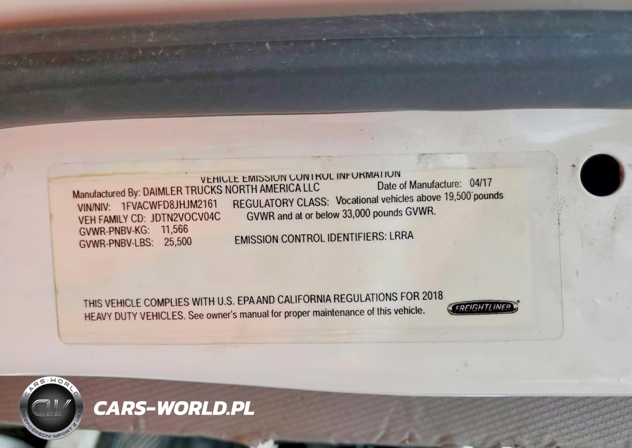2018 Freightliner Business Class M2 Refrigerated Box Truck VIN:1FVACWFD8JHJM2161 - 13