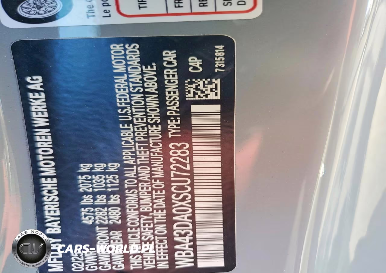 2025 BMW 430I VIN:WBA43DA0XSCU72283 - 13