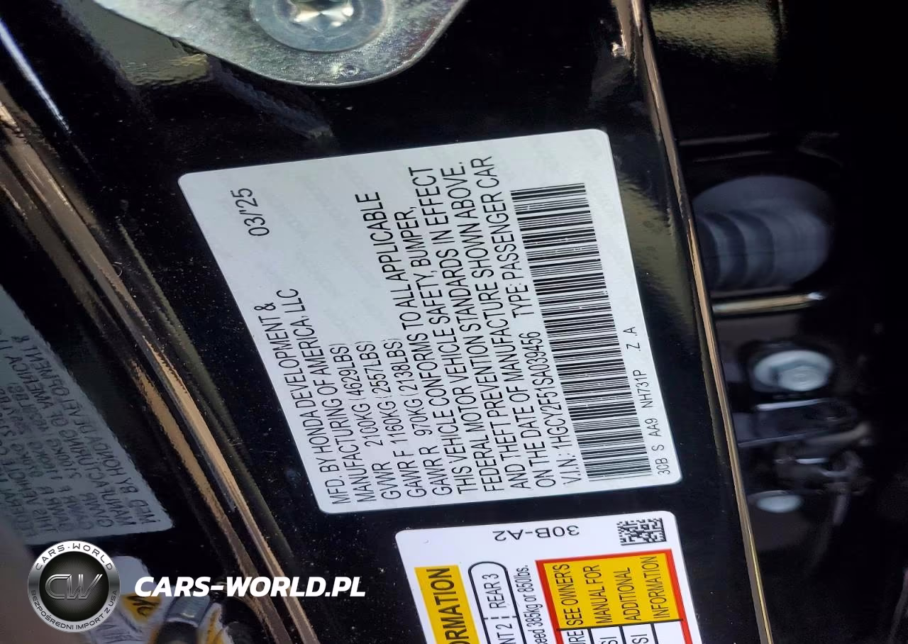 2025 Honda Accord Hybrid Sport VIN:1HGCY2F51SA039456 - 12