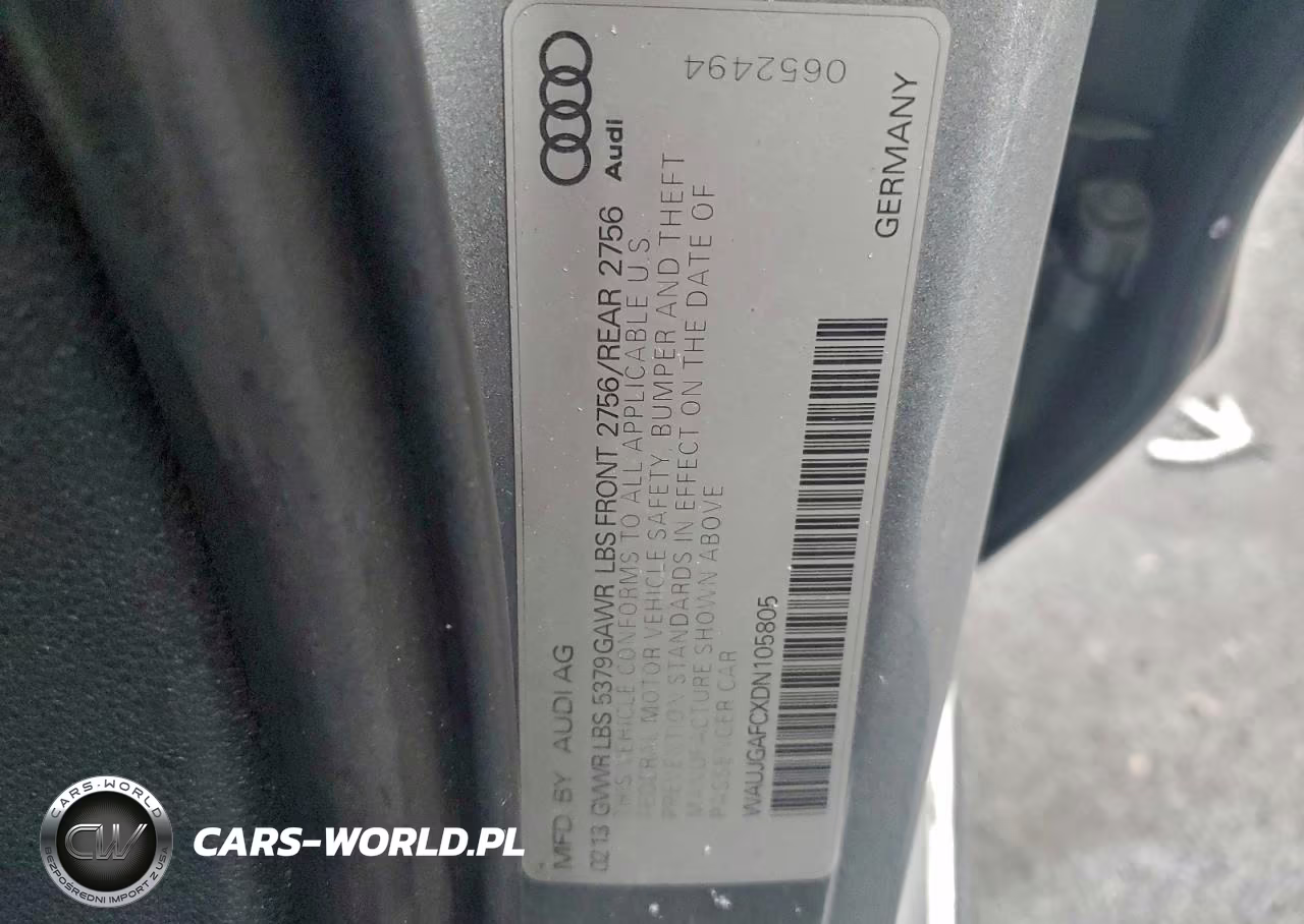 2013 Audi A6 Prestig VIN:WAUJGAFCXDN105805 - 12