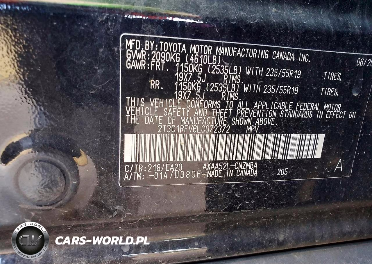 2020 Toyota Rav4 Xle Premium VIN:2T3C1RFV6LC072372 - 14
