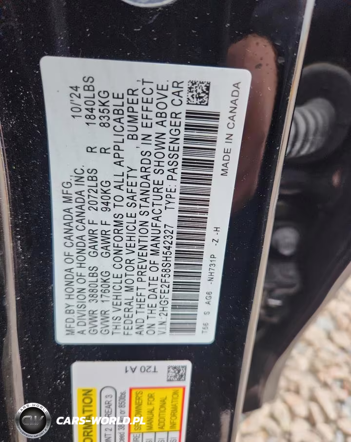 2025 Honda Civic Sport VIN:2HGFE2F58SH542327 - 13
