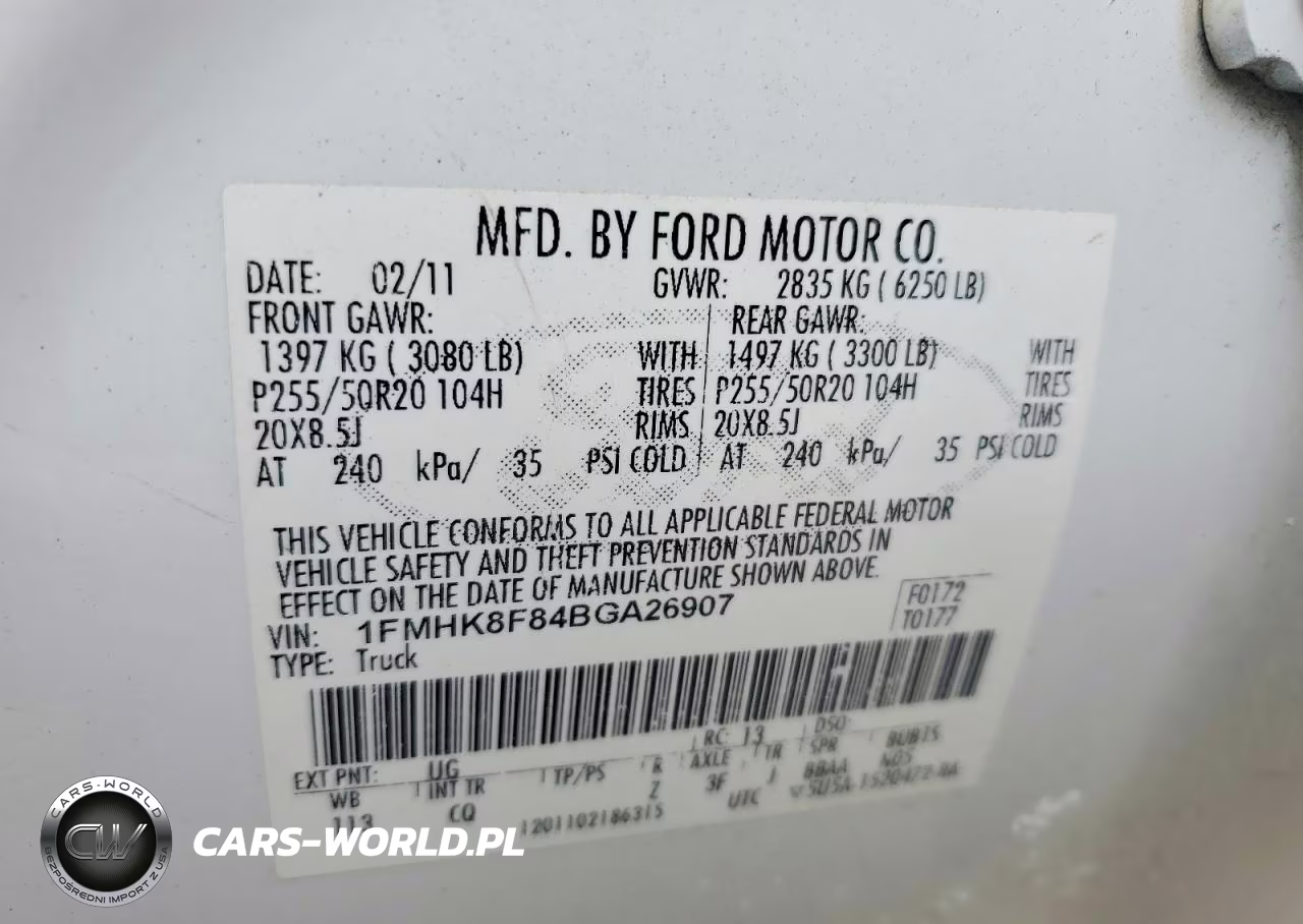 2011 Ford Explorer Limited VIN:1FMHK8F84BGA26907 - 14