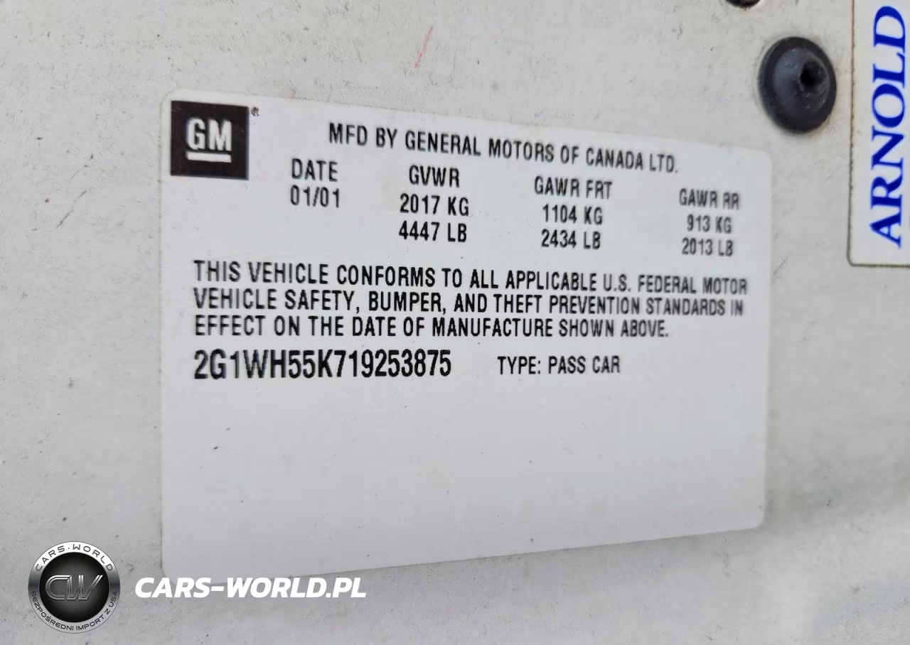 2001 Chevrolet Impala Ls VIN:2G1WH55K719253875 - 12
