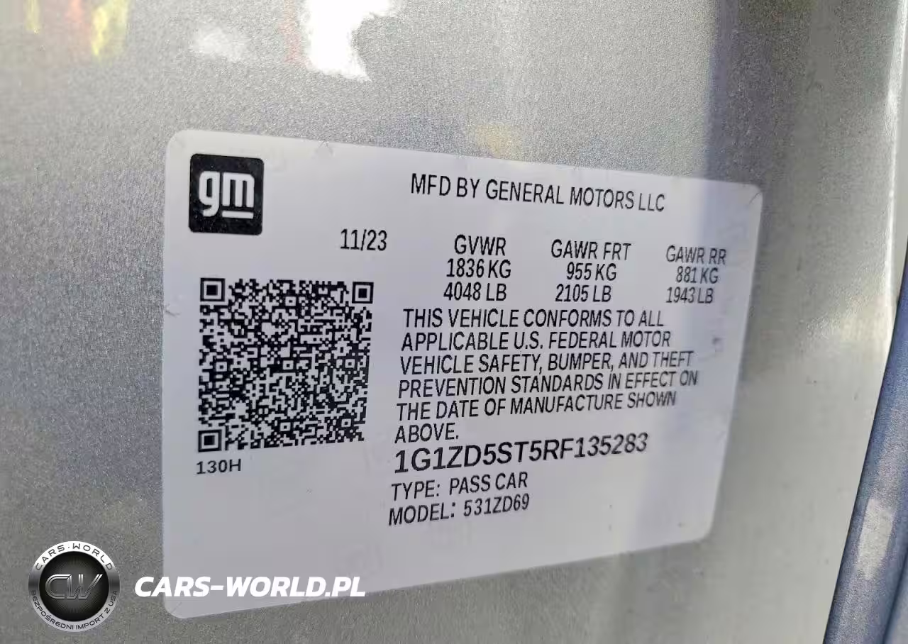 2024 Chevrolet Malibu Lt VIN:1G1ZD5ST5RF135283 - 12