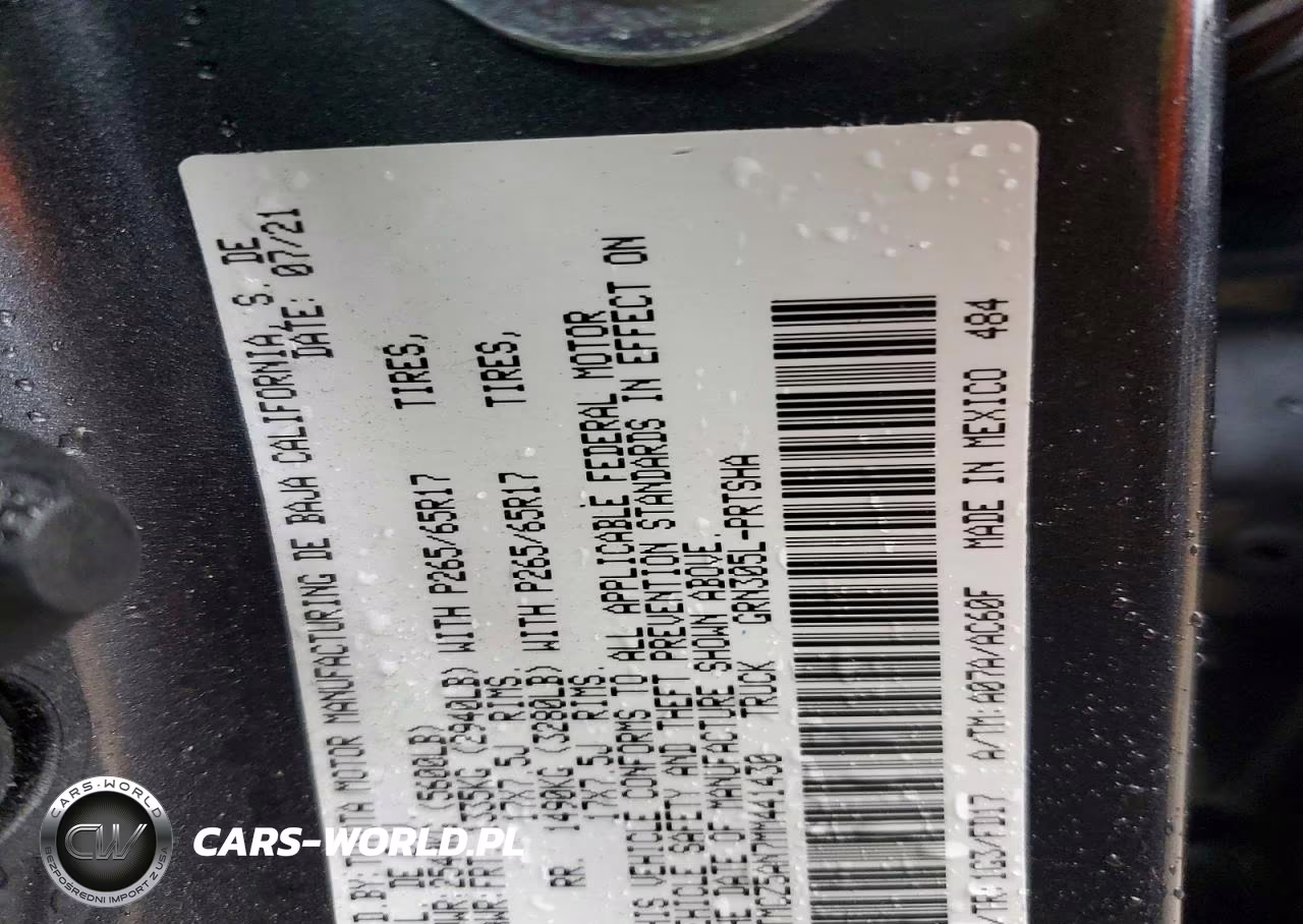 2021 Toyota Tacoma Trd Sport VIN:3TMCZ5AN7MM441430 - 12