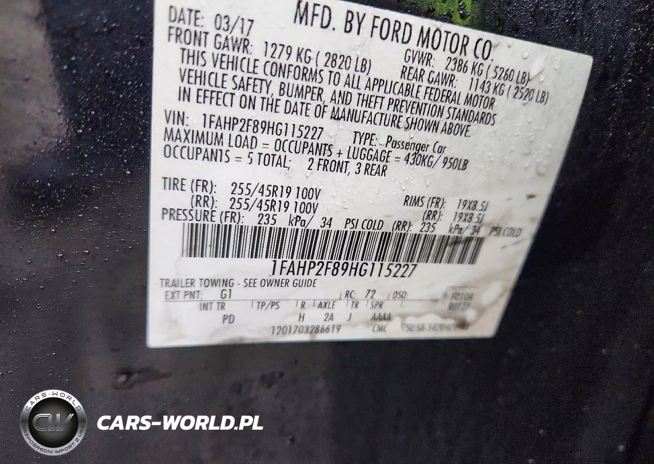 2017 Ford Taurus Limited VIN:1FAHP2F89HG115227 - 12