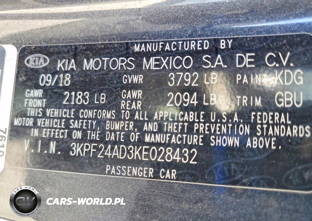 2019 Kia Forte Lxs VIN:3KPF24AD3KE028432 - 12