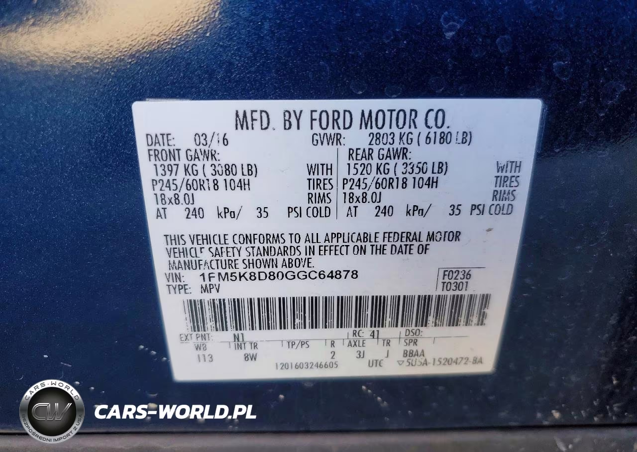 2016 Ford Explorer Xlt VIN:1FM5K8D80GGC64878 - 13
