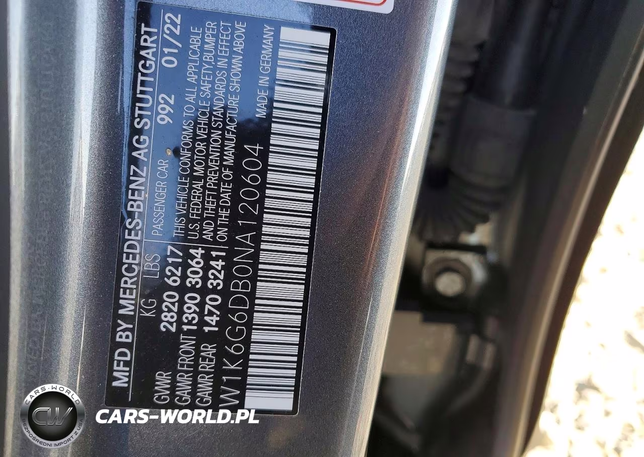 2022 Mercedes-Benz S 500 4Matic VIN:W1K6G6DB0NA120604 - 12