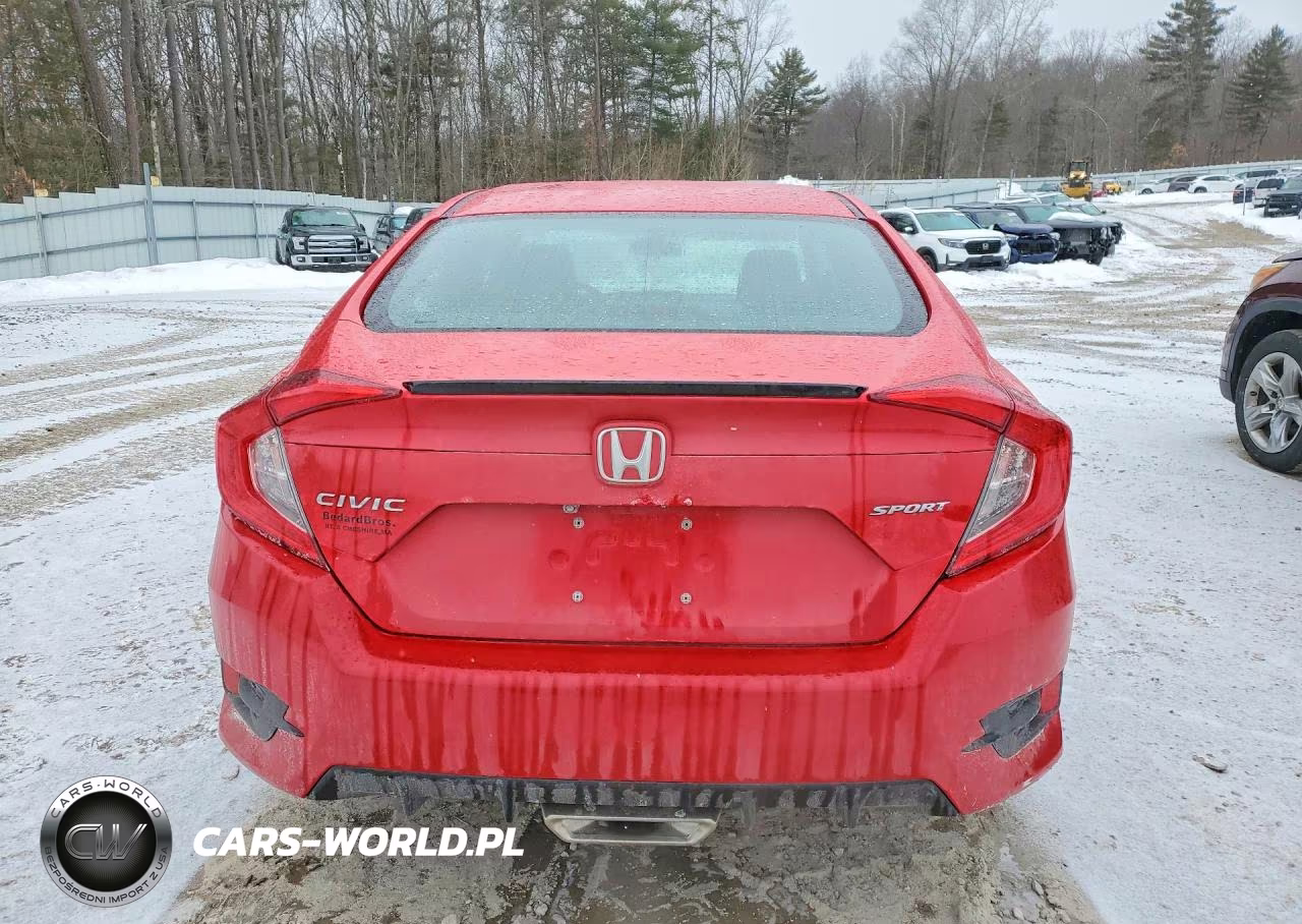 2019 Honda Civic Sport VIN:2HGFC2F80KH545562 - 6