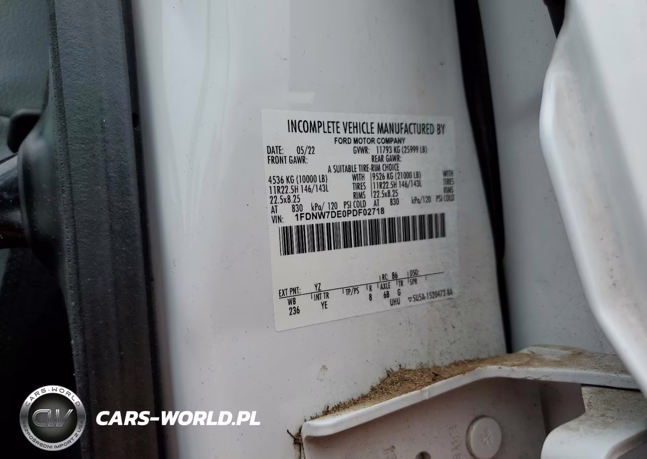 2023 Ford F750 Super Duty VIN:1FDNW7DE0PDF02718 - 10