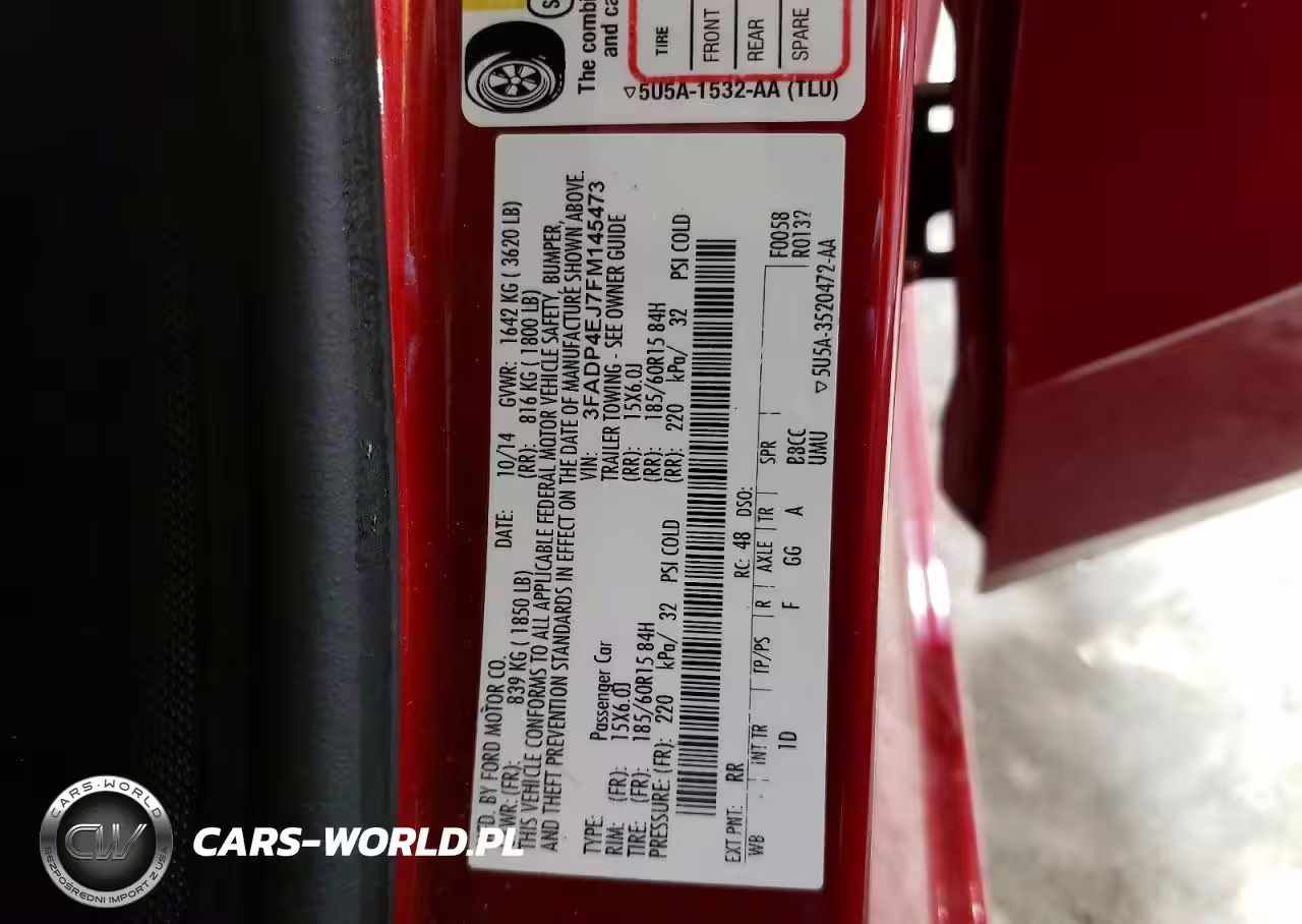 2015 Ford Fiesta Se VIN:3FADP4EJ7FM145473 - 12