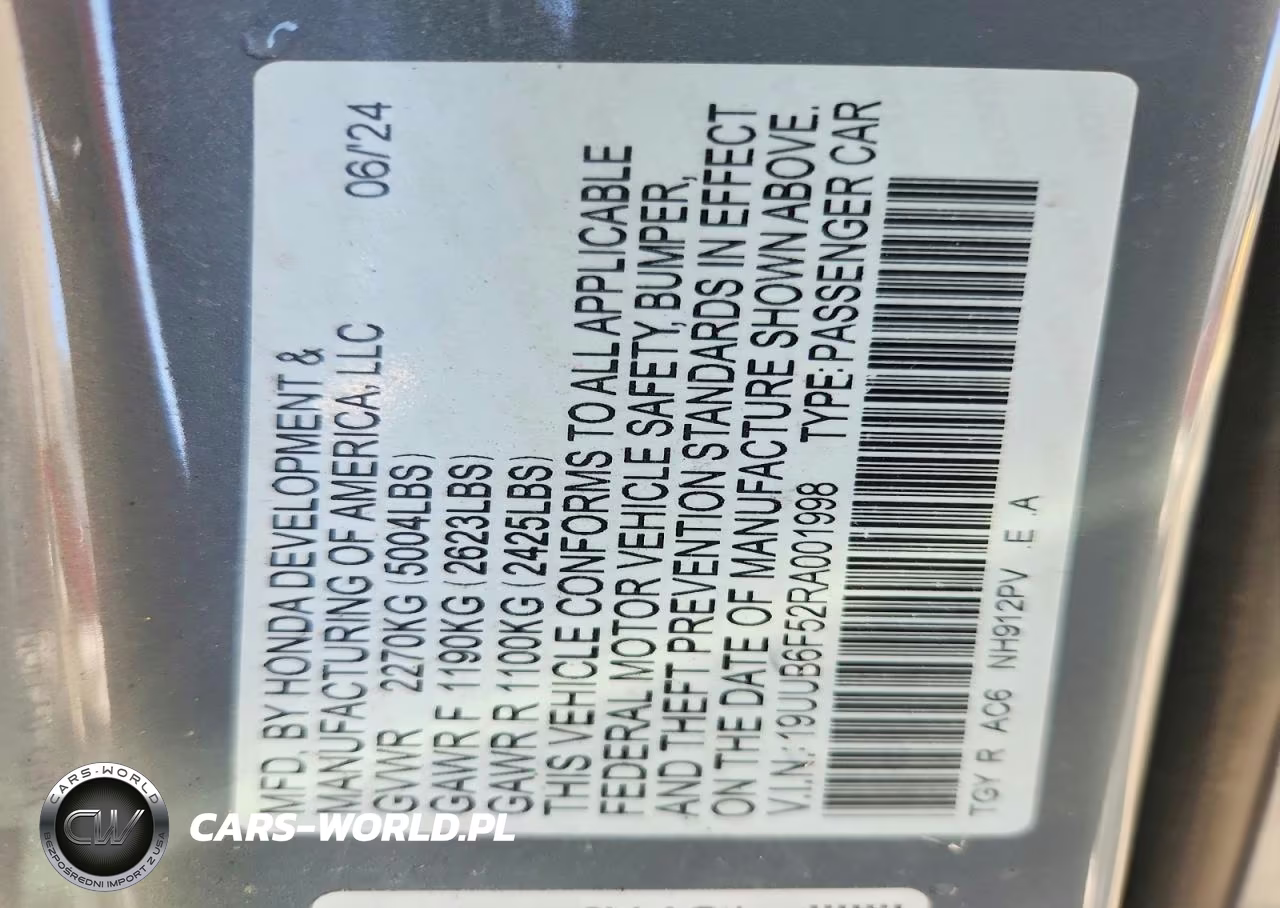 2024 Acura Tlx A-Spec VIN:19UUB6F52RA001998 - 12